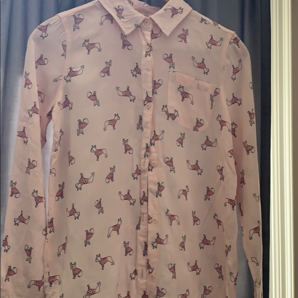 Button Down Print Shirt